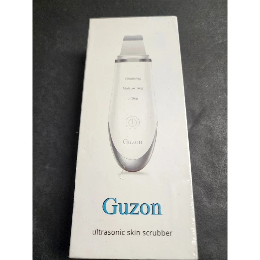 Guzon Ultrasonic Skin Scrubber Facial Lifting Tool Pore Cleaner White New 644